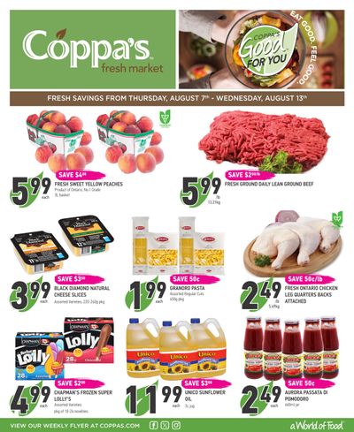 Coppa's Fresh Market Flyer August 7 to 13