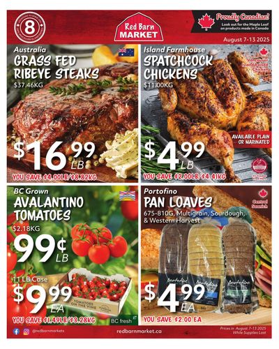Red Barn Market Flyer August 7 to 13