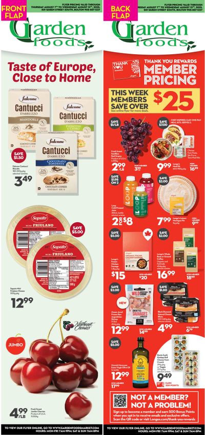 Garden Foods Flyer August 7 to 13