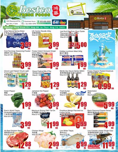 BestCo Food Mart (Ajax) Flyer August 8 to 14