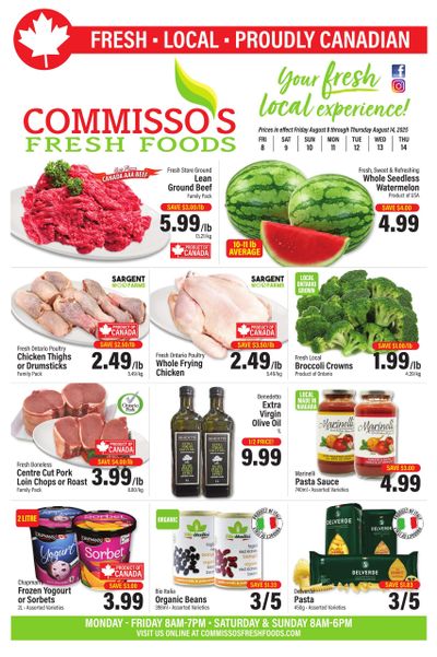Commisso's Fresh Foods Flyer August 8 to 14