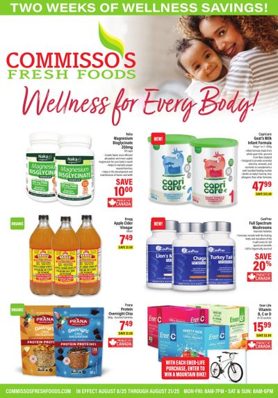 Commisso's Fresh Foods Wellness Flyer August 8 to 21