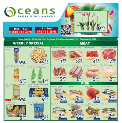 Oceans Fresh Food Market (Brampton) Flyer August 8 to 14
