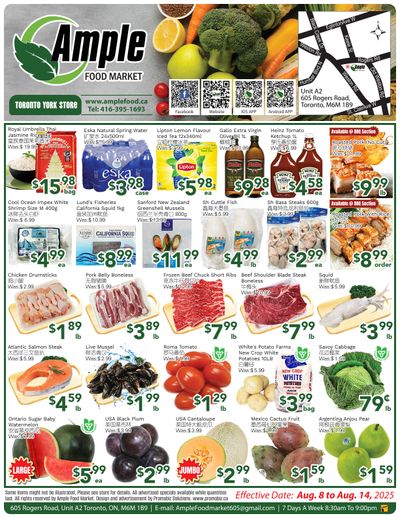Ample Food Market (North York) Flyer August 8 to 14