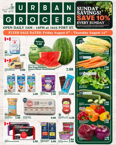 Urban Grocer Flyer August 8 to 14