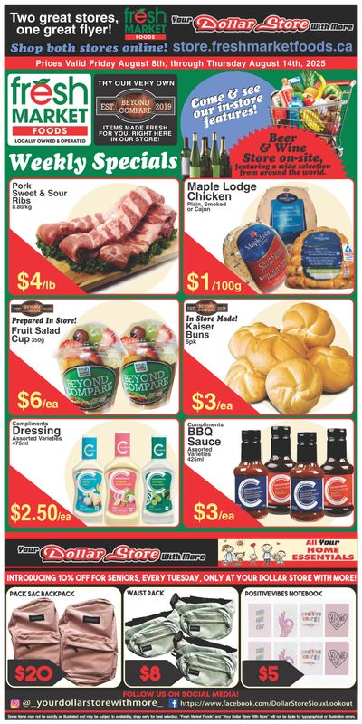 Fresh Market Foods Flyer August 8 to 14
