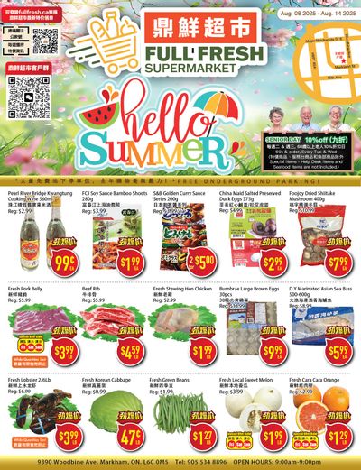 Full Fresh Supermarket Flyer August 8 to 14
