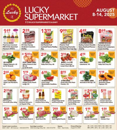 Lucky Supermarket (Calgary) Flyer August 8 to 14