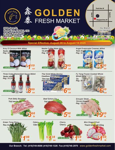 Golden Fresh Market Flyer August 8 to 14