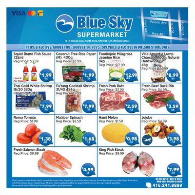 Blue Sky Supermarket (North York) Flyer August 8 to 14 Blue Sky Supermarket (North York) Flyer August 8 to 14