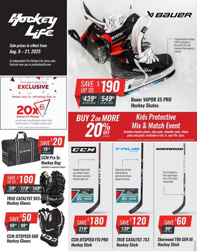 Pro Hockey Life Flyer August 8 to 21