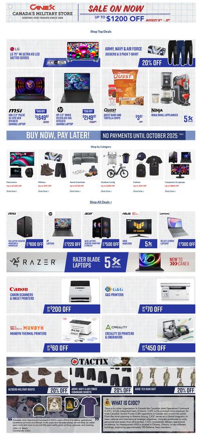 Canex Flyer August 8 to 21