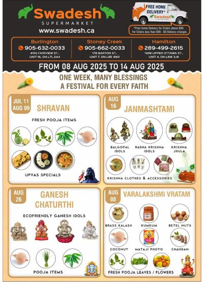 Swadesh Supermarket Flyer August 8 to 14