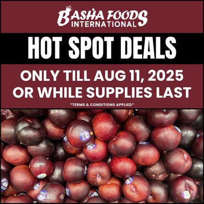 Basha Foods International Weekend Deals Flyer August 8 to 11