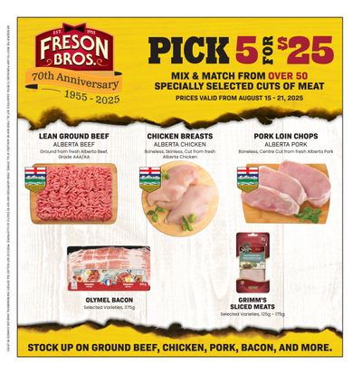 Freson Bros. Flyer August 15 to 21