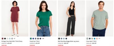 Old Navy Canada: 40-50% off Hot Deals + Clearance
