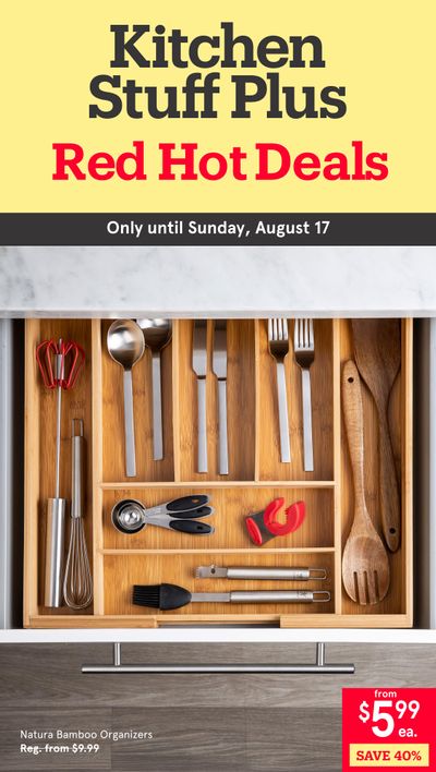 Kitchen Stuff Plus Red Hot Deals Flyer August 11 to 17