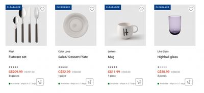 Villeroy & Boch Canada: Summer Send-Off Sale up to 50% off + Clearance up to 70% off + Free Shipping