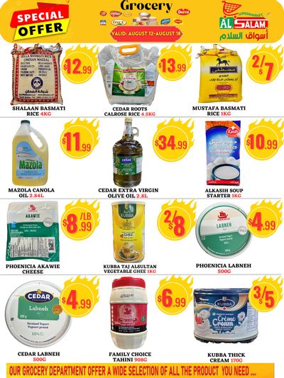 Al-Salam Supermarket Flyer August 12 to 18