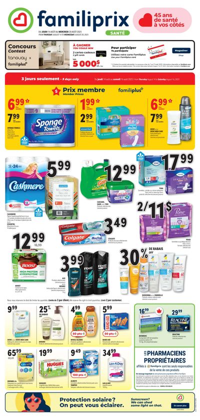 Familiprix Sante Flyer August 14 to 20