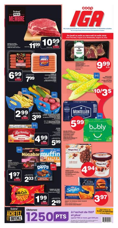 Coop IGA Flyer August 14 to 20
