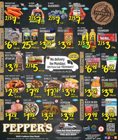 Pepper's Foods Flyer August 12 to 18