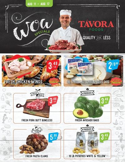 Tavora Foods Flyer August 11 to 17