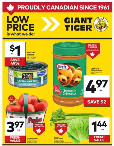 Giant Tiger Canada Flyer Deals August 13th – 19th