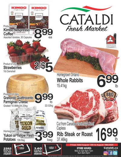 Cataldi Fresh Market Flyer August 13 to 19