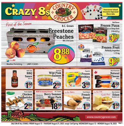 Country Grocer Flyer August 15 to 21