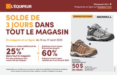 L'Équipeur Flyer August 14 to 20