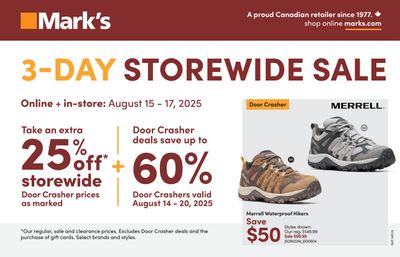 Mark's Flyer August 14 to 20