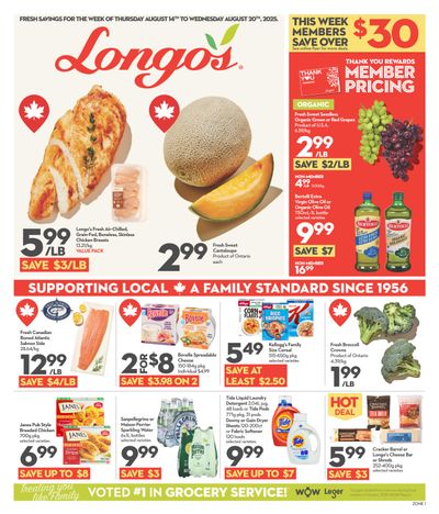 Longo's Flyer August 14 to 20