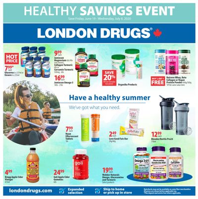 London Drugs Healthy Savings Event Flyer June 19 to July 8