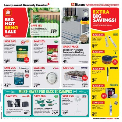 Home Hardware Building Centre (BC) Flyer August 14 to 27