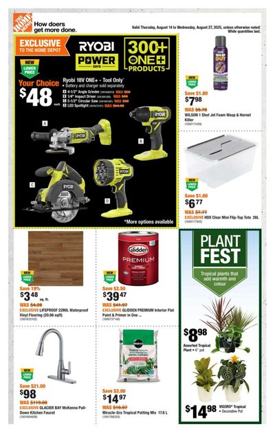 Home Depot (BC) Flyer August 14 to 27
