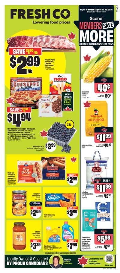 FreshCo (West) Flyer August 14 to 20