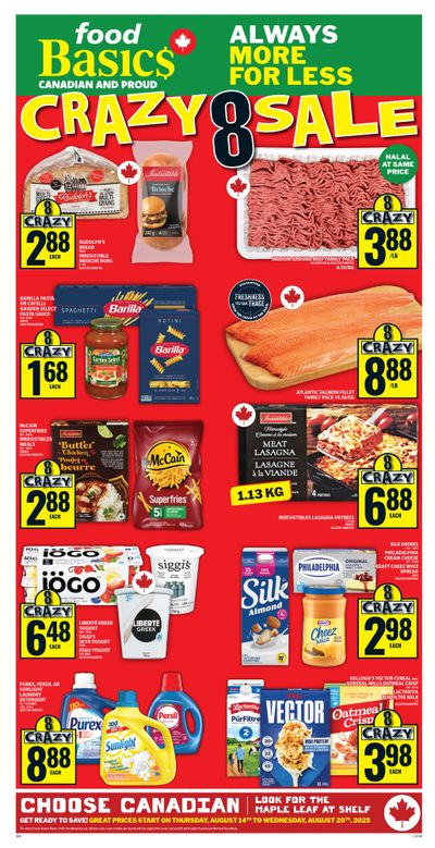 Food Basics Flyer August 14 to 20
