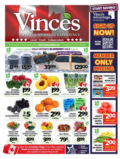 Vince's Market Flyer August 14 to 27