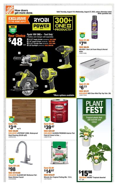 Home Depot (ON) Flyer August 14 to 27