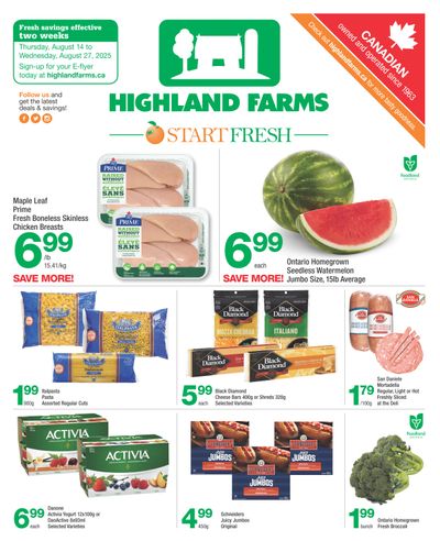 Highland Farms Flyer August 14 to 27