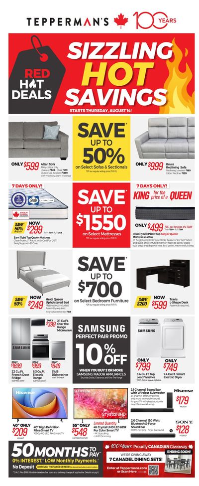 Tepperman's Flyer August 14 to 20 Tepperman's Flyer August 14 to 20