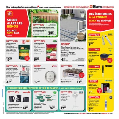 Home Hardware Building Centre (QC) Flyer August 14 to 27