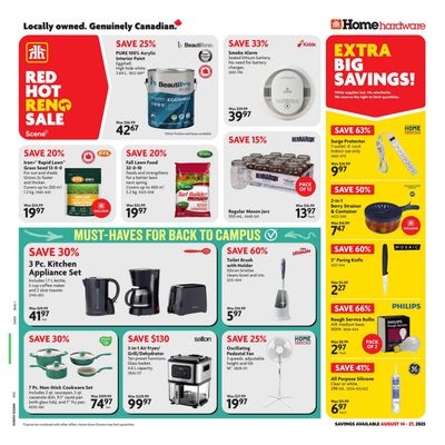 Home Hardware (Atlantic) Flyer August 14 to 27