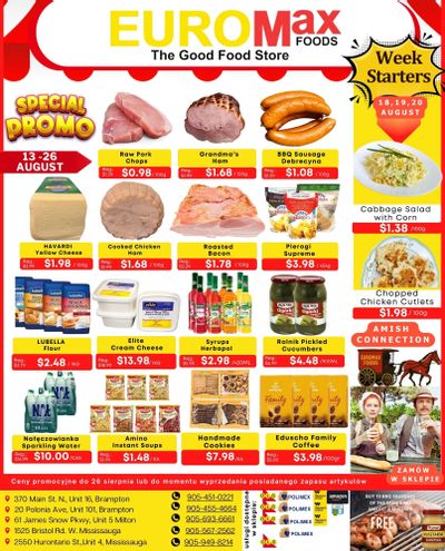 EuroMax Foods Bi-Weekly Flyer August 13 to 26