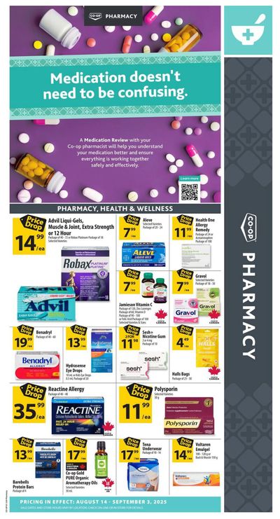 Co-op (West) Pharmacy Flyer August 14 to September 3