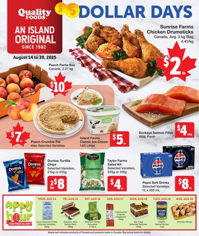 Quality Foods Flyer August 14 to 20