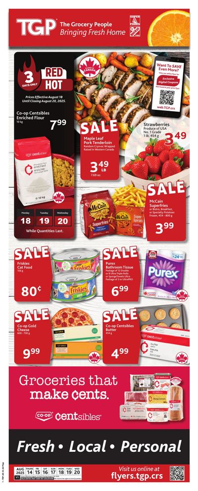 TGP The Grocery People Flyer August 14 to 20