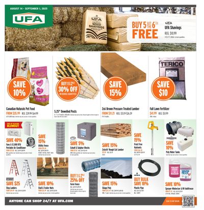 UFA Co-operative Limited Flyer August 14 to September 1