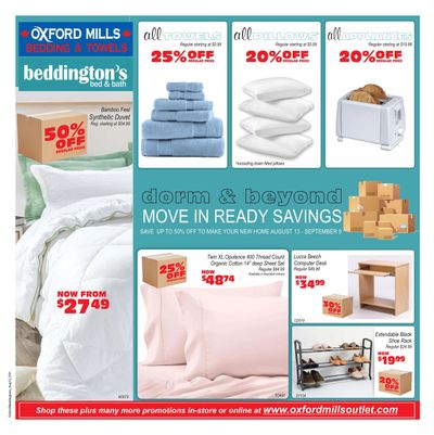 Oxford Mills Flyer August 13 to September 9